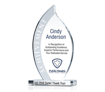 Flame Achievement Plaque