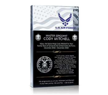 Military Retirement Plaques