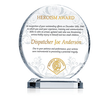 Police Appreciation Plaque