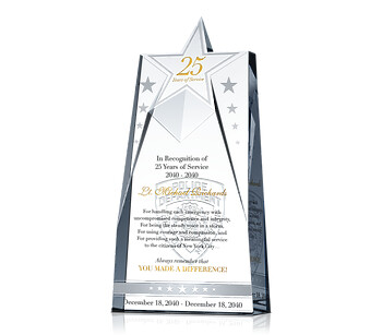 Police Service Award Plaque