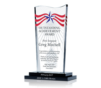 Army Achievement Plaque
