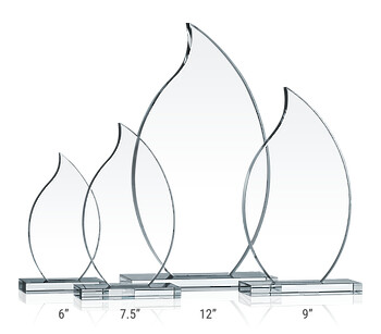 Crystal Flame Award Plaques