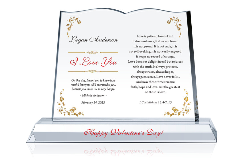 "I Love You" Gift Plaque