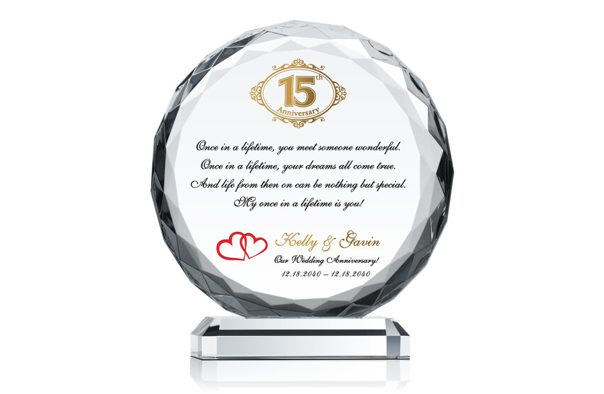 Home » Wedding Anniversaries » Crystal 15th Anniversary Gifts