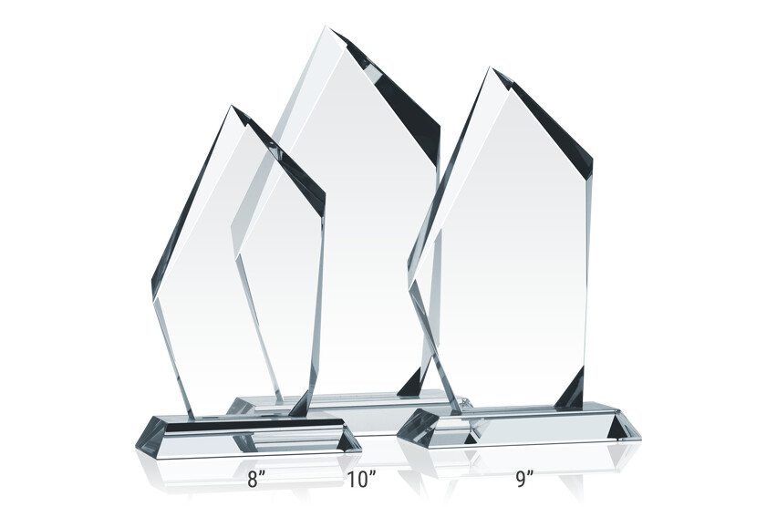 Crystal Peak Award Plaques