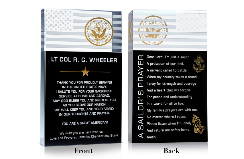 Navy Prayer Plaque
