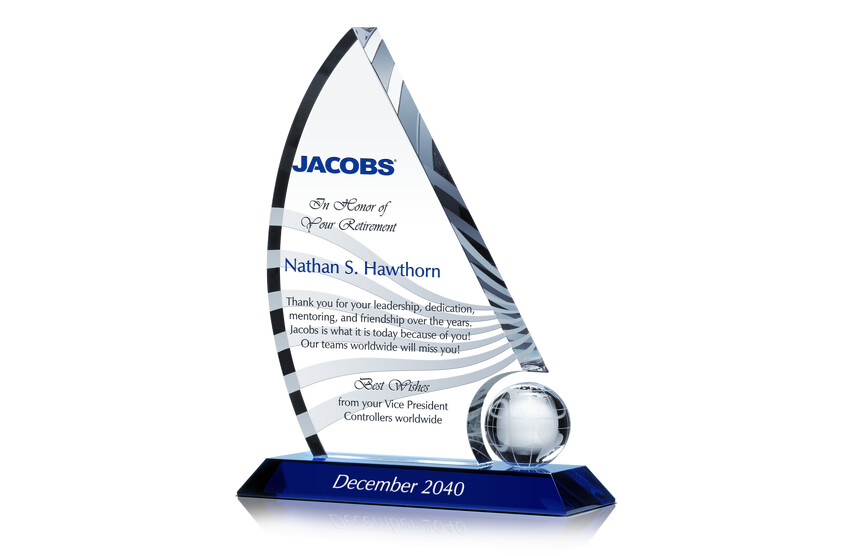 Sailboat Retirement Gift Plaques