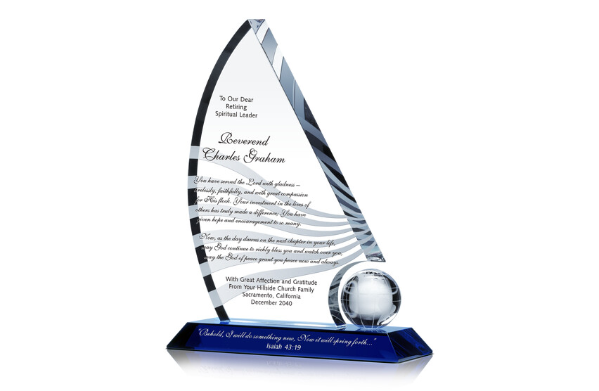 Sailboat Pastor Retirement Gift