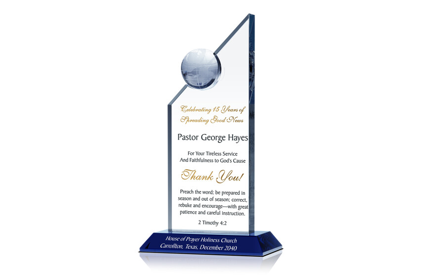 Thank You Gift Plaque for Pastors