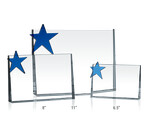 Horizontal Crystal Star Plaques