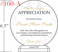 appreciation gift service plaques crystal plaque wording awards sample gifts