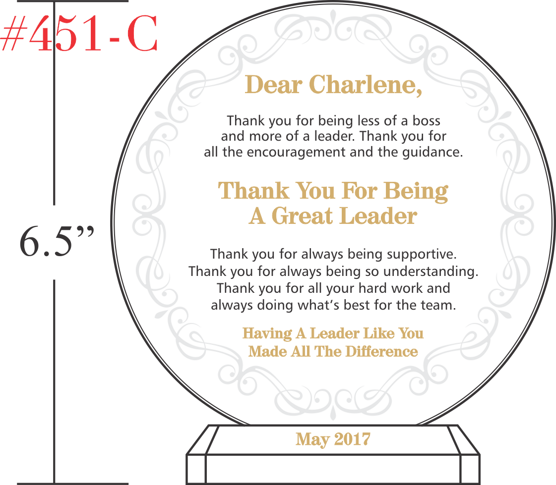 Sample Boss Of The Year Award Wording Sample By Crystal Central