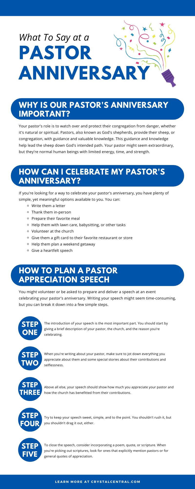 What To Say at a Pastor Anniversary