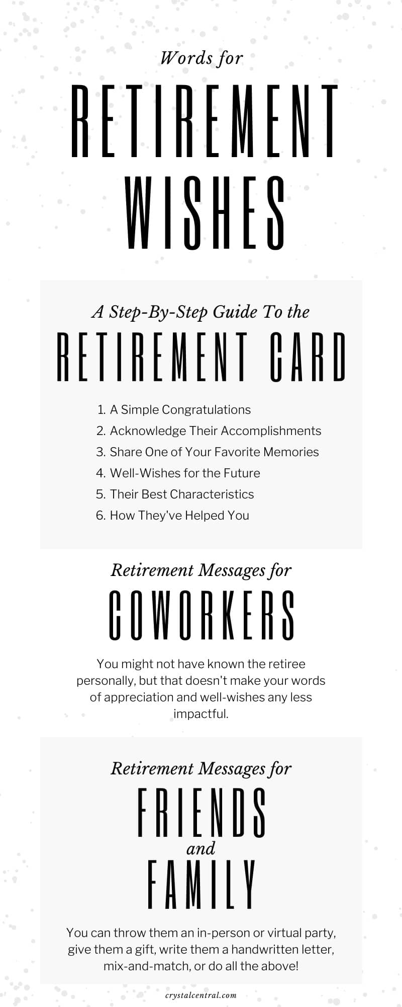 Words for Retirement Wishes