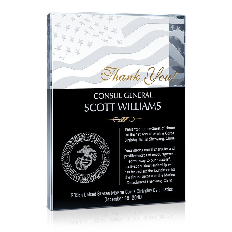 Gift for USMC Birthday Ball Guest of Honor - Wording 