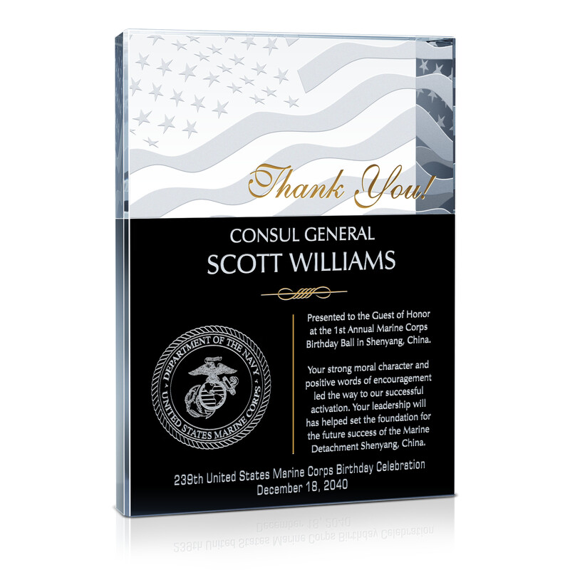 Gift for USMC Birthday Ball Guest of Honor - Wording Gift for USMC Birthday Ball Guest of Honor - Wording