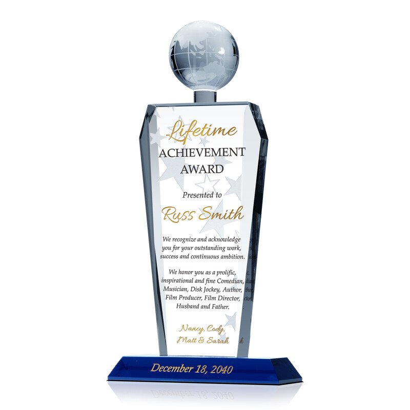 Lifetime Achievement Award Recognition - Wording Sample by 