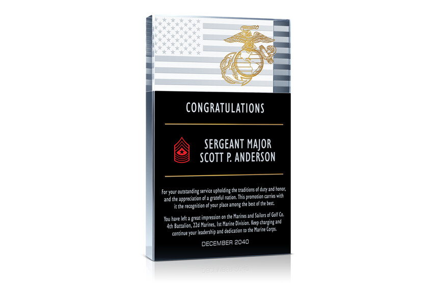 Military Promotion Gift Plaques