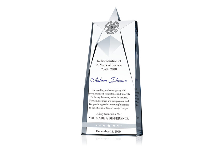 Star Service Award Plaque Star Service Award Plaque