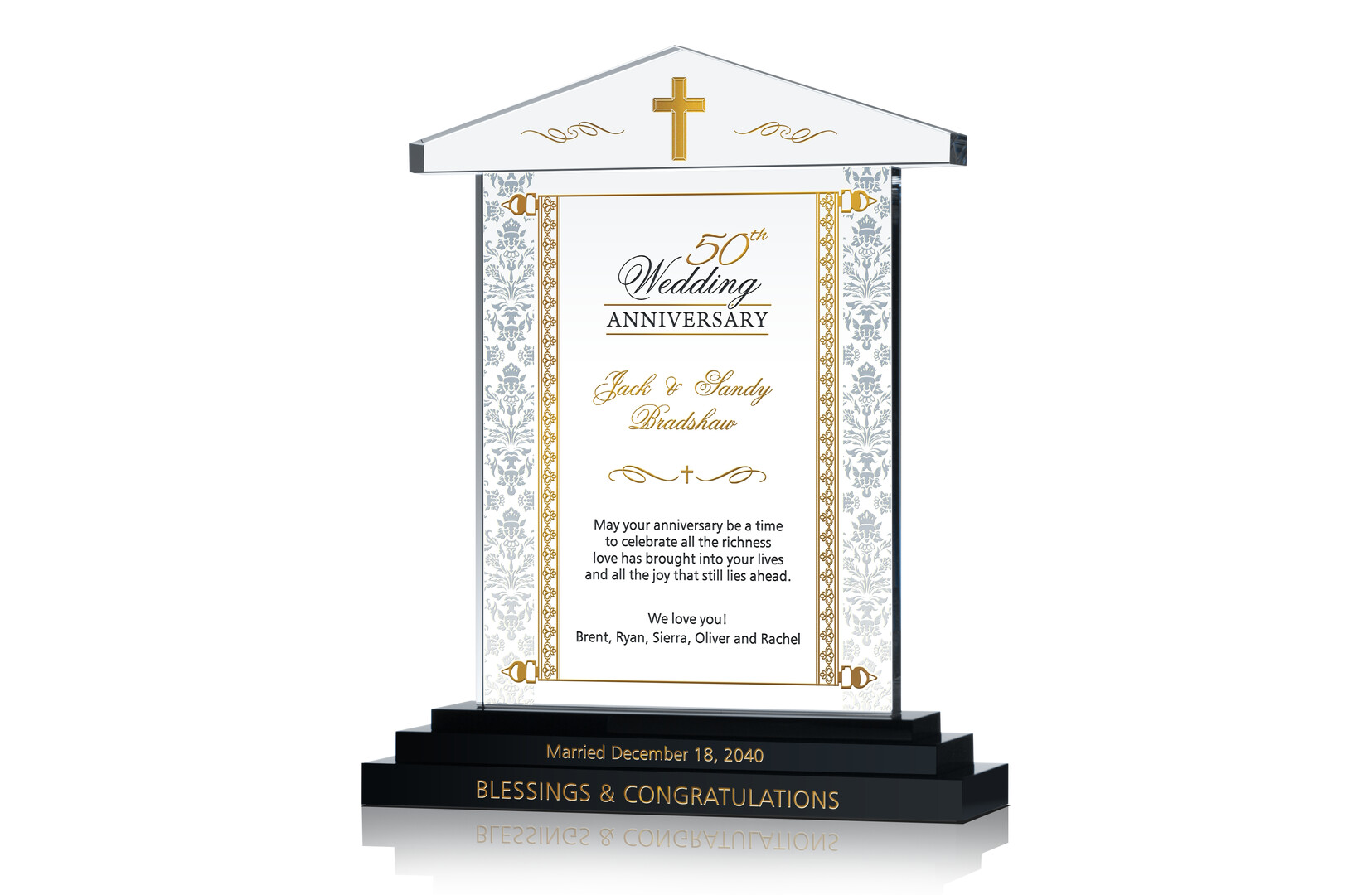  Christian  Wedding  Anniversary  Gift  Crystal Central